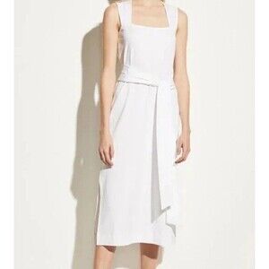 NWT Vine Women’s White Sleeveless Pima Cotton Dress Size XS